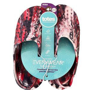 Totes Kids Red White And Blue Clog Sandal Size 2/3 New With Tags Waterproof